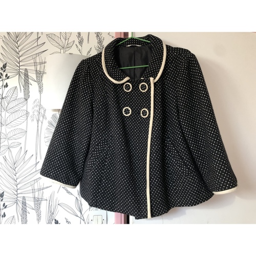 Vêtements Femme Vestes / Blazers Promod Veste entre saisons Promod noir avec pois blancs Noir