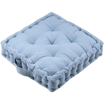 Maison & Déco Coussins Stof Épais coussin de sol en coton 40 cm Bleu