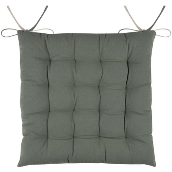 Maison & Déco Galettes de chaise Stof Coussin de chaise bicolore réversible en coton vert et lin Vert