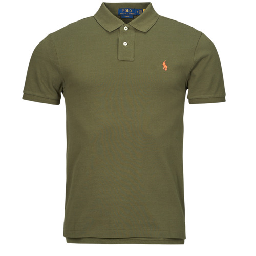 Vêtements Homme Polos manches courtes Polo Ralph Lauren POLO AJUSTE SLIM FIT EN COTON BASIC MESH Vert