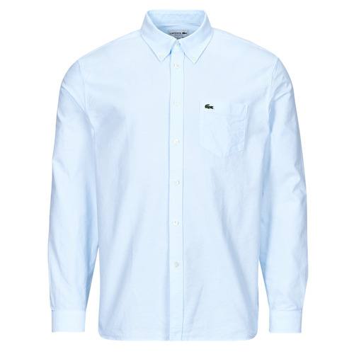 Vêtements Homme Chemises manches longues Lacoste CH1911 Bleu