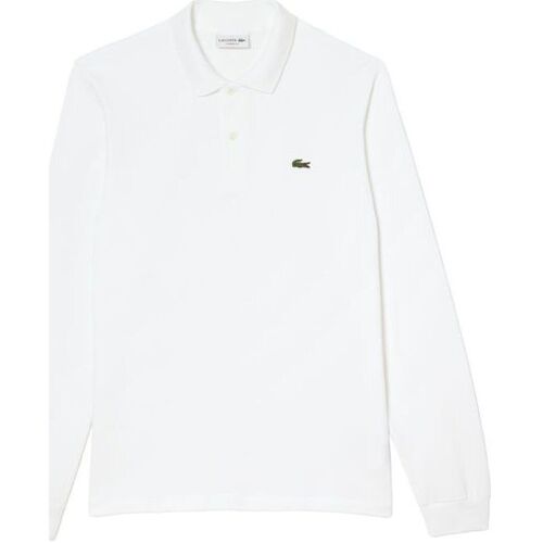 Vêtements Homme Polos manches courtes Lacoste Polo Classic Fit Long sleeve Homme White Blanc