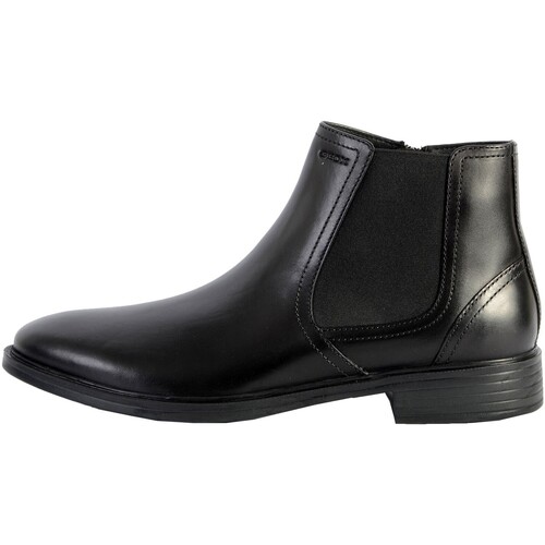 Chaussures Homme Boots Geox Bottine Cuir Gladwin Noir