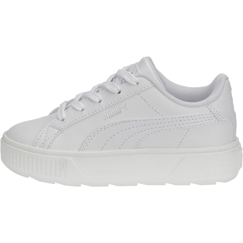 Chaussures Fille Baskets basses Puma Basket Basse à Lacets  Karmen L PS Blanc