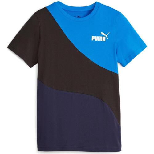 Vêtements Garçon T-shirts manches courtes Puma Jr pp cat tee b Bleu