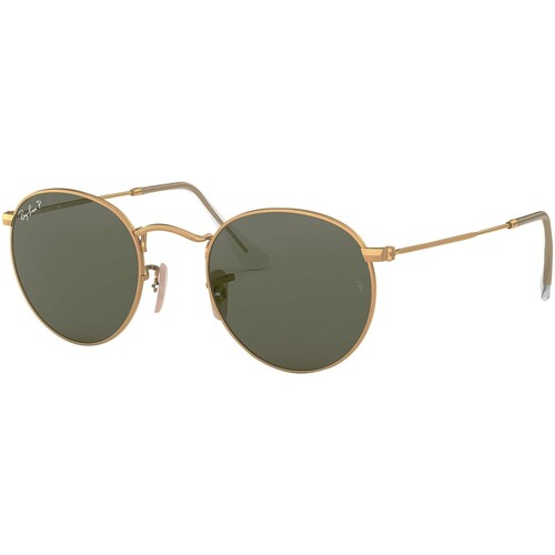 Montres & Bijoux Homme Lunettes de soleil Ray-ban RB3447 Lunettes de soleil rondes plates Vert