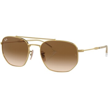 Montres & Bijoux Homme Lunettes de soleil Ray-ban RB3707 Lunettes de soleil irrégulières Doré