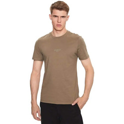 Vêtements Homme T-shirts manches courtes Guess Label Kaki