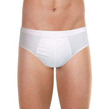 Sous-vêtements Homme Slips Eminence Slip taille haute fermée Coton d'Egypte Blanc