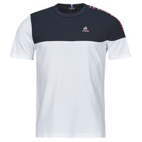 Vêtements Homme T-shirts manches courtes Le Coq Sportif TRI TEE SS N°2 M Blanc / Marine