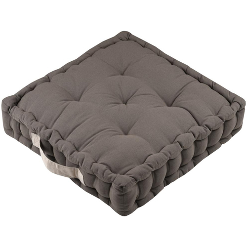 Maison & Déco Coussins Stof Epais coussin de sol en coton uni taupe Marron