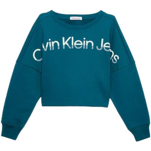 Vêtements Fille Sweats Calvin Klein Jeans  Vert