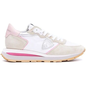 Chaussures Femme Baskets mode Philippe Model TKLD WP02 - TROPEZ JAUTE-BLANC ROSE Blanc