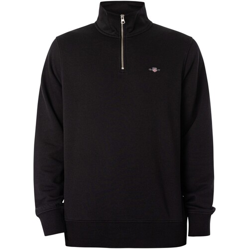 Vêtements Homme Sweats Gant Sweat zippé Regular Shield Noir