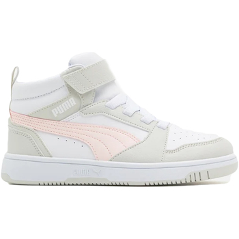 Chaussures Fille Baskets mode Puma Rebound V6 Mid Ac+ Ps Blanc