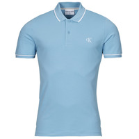 Vêtements Homme Polos manches courtes Calvin Klein Jeans TIPPING SLIM POLO Bleu ciel