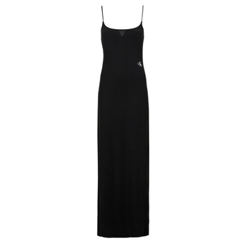 Vêtements Femme Robes longues Calvin Klein Jeans LONG MODAL DRESS Noir