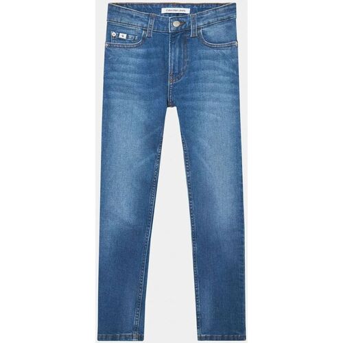 Vêtements Garçon Jeans Calvin Klein Jeans IB0IB01716 SLIM-1A4 MID BLUE Bleu