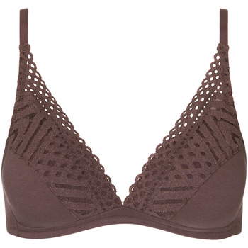 Sous-vêtements Femme Triangles / Sans armatures Lisca Soutien-gorge triangle préformé sans armatures Maxine Marron