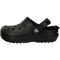 Chaussures Fille Sabots Crocs Sabot à Enfiler Classic Lined Clog K Noir