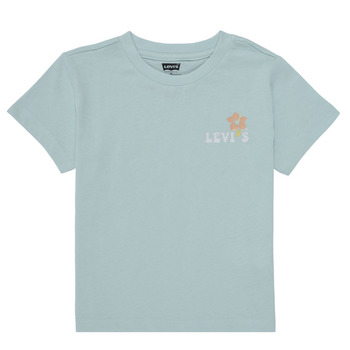 Vêtements Fille T-shirts manches courtes Levi's OCEAN BEACH SS TEE Bleu Pastel / Orange Pastel