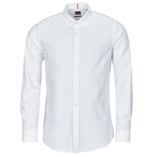 Vêtements Homme Chemises manches longues BOSS Rickert Blanc