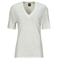 Vêtements Femme T-shirts manches courtes BOSS C_Ela Blanc