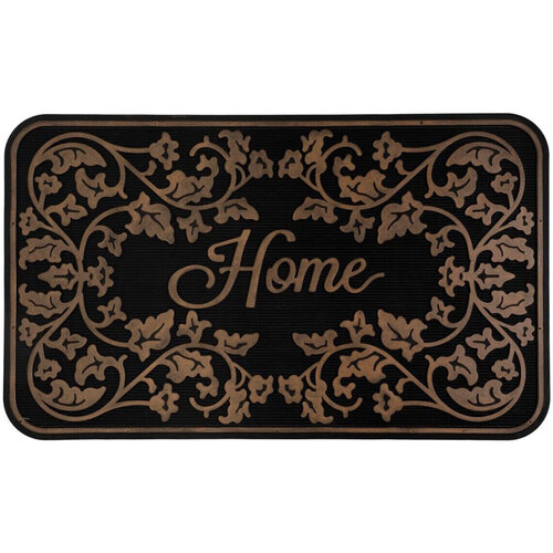 Maison & Déco Tapis Unimasa Paillasson home en Gomme noir - 75 x 45 cm Noir