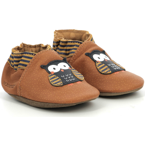 Chaussures Garçon Chaussons bébés Robeez Hibou Choux Marron