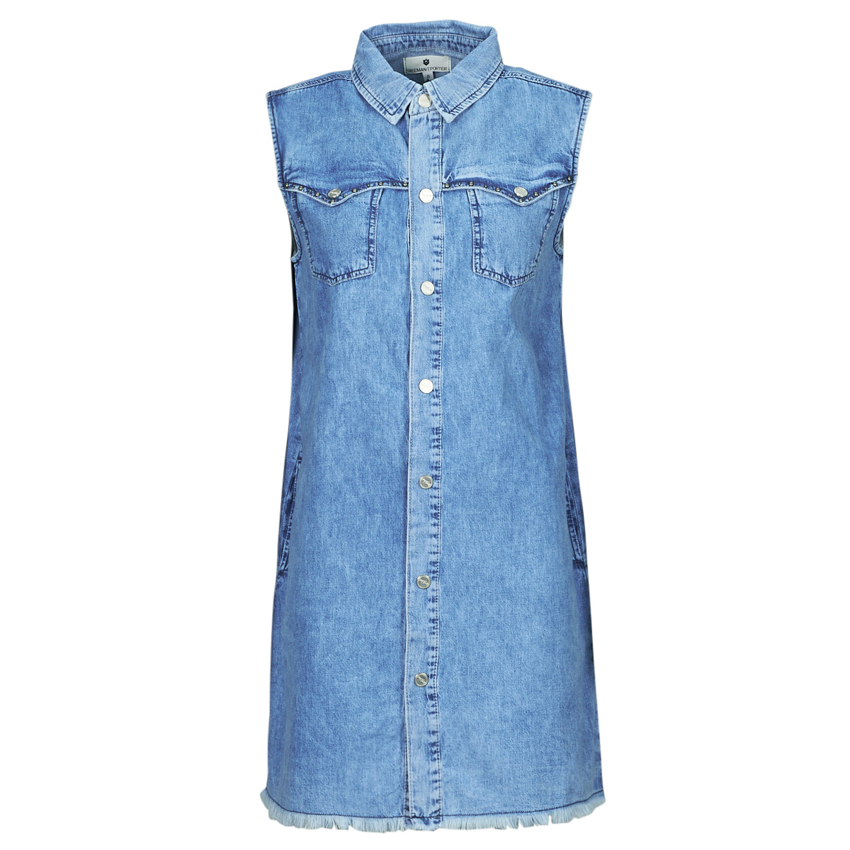 Vêtements Femme Robes courtes Freeman T.Porter KARINA DENIM Bleu