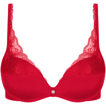 Sous-vêtements Femme Rembourrés Lisca Soutien-gorge push-up sans armatures Sympathy Rouge