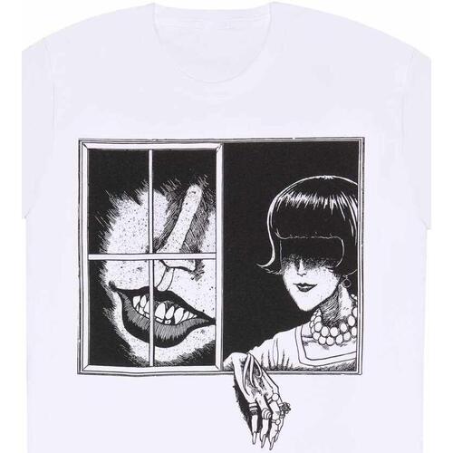 Vêtements T-shirts manches longues Junji-Ito HE1616 Blanc