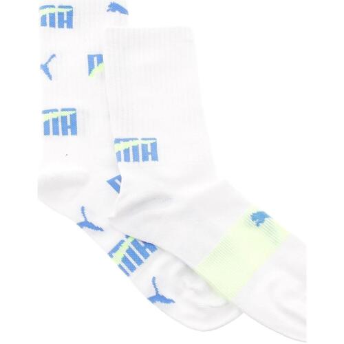 Sous-vêtements Garçon Chaussettes Puma kids multi logo crew sock 2p Blanc