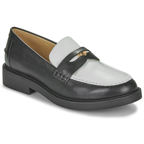 Chaussures Femme Mocassins MICHAEL Michael Kors EDEN LOAFER Noir / Blanc