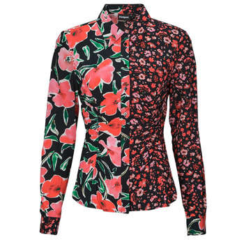 Vêtements Femme Chemises / Chemisiers Desigual CAM_MILÁN Noir / Rouge