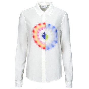 Vêtements Femme Chemises / Chemisiers Desigual CAM_OHM Blanc / Multicolore