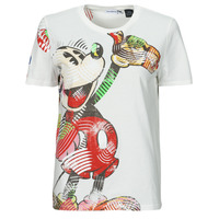 Vêtements Femme T-shirts manches courtes Desigual TS_MICKEY LACROIX Blanc