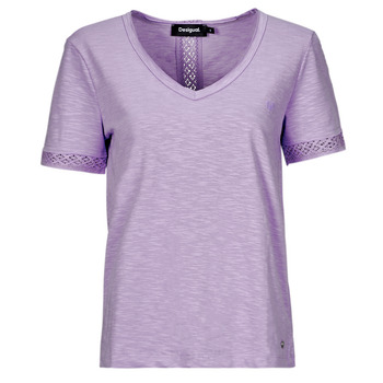 Vêtements Femme T-shirts manches courtes Desigual TS_DAMASCO Lilas