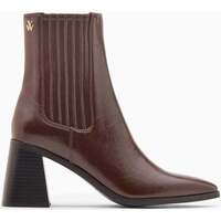 Chaussures Femme Bottines Vanessa Wu Bottines montantes Taylor à talon trapèze Marron