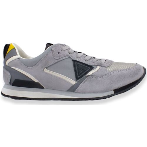 Chaussures Homme Multisport Guess Sneaker Uomo Running Suede Nylon Light Grey FM6TREFAM12 Gris