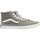 Chaussures Femme Baskets montantes Vans Basket Montante Cuir Sk8-Hi Gris