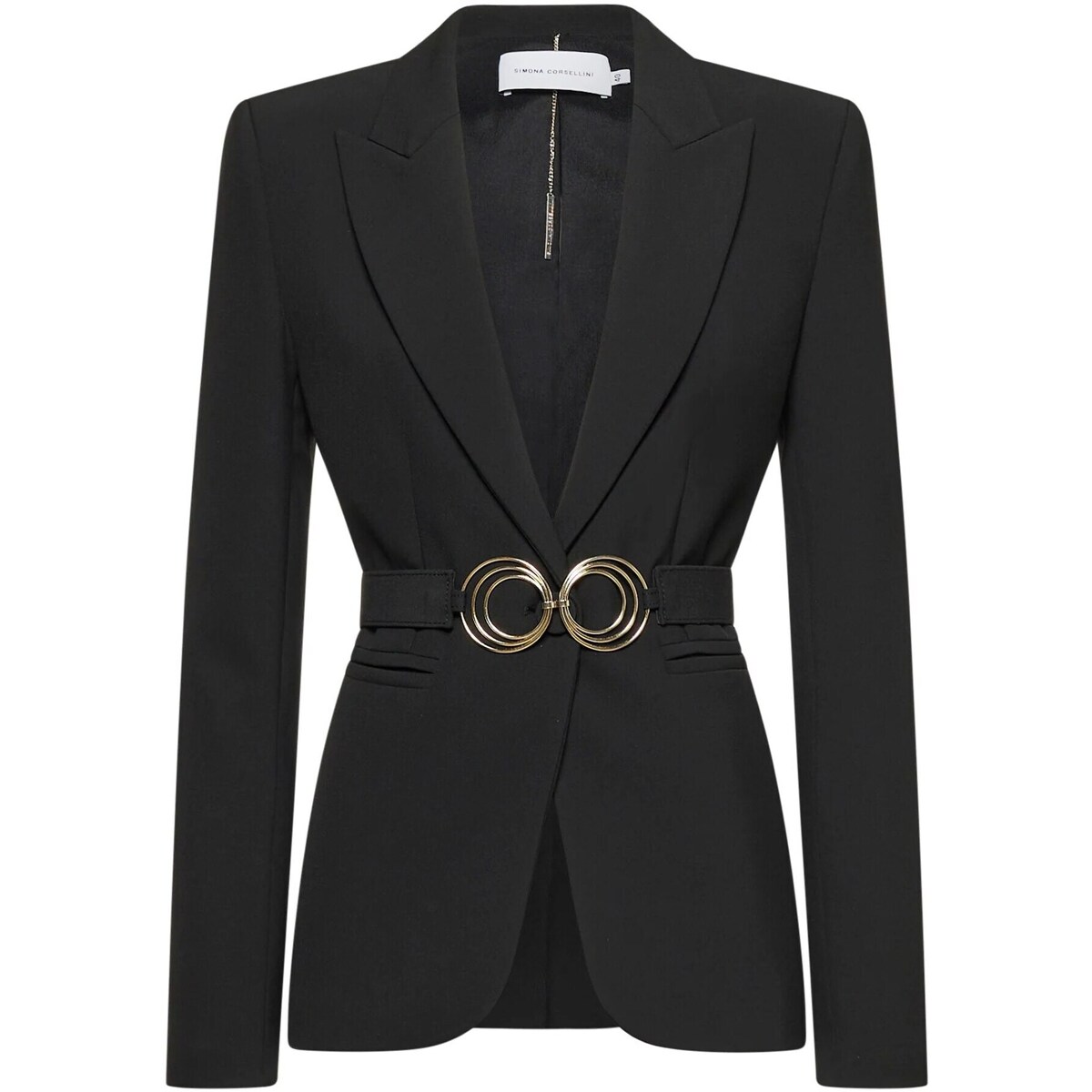 Vêtements Femme Vestes / Blazers Simona Corsellini A23CPGI001 Noir