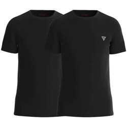 Vêtements Homme T-shirts manches courtes Guess Caleb Hero Noir