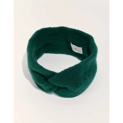 Beauté Accessoires cheveux La Fiancee Du Mekong Bandeau large en tricot uni HEADBAND Vert