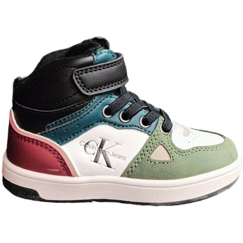 Chaussures Enfant Baskets mode Calvin Klein Jeans HIGH TOP LACE-UP Multicolore