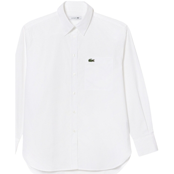 Vêtements Femme Chemises / Chemisiers Lacoste Chemise femme  Ref 61127 001 Blanc Blanc