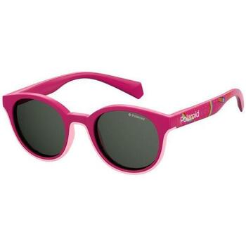 Montres & Bijoux Enfant Lunettes de soleil Polaroid PLD 8036/S Lunettes de soleil, Fuchsia/Gris, 42 mm Autres