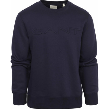 Vêtements Homme Sweats Gant Pullover Embossed Logo Navy Bleu