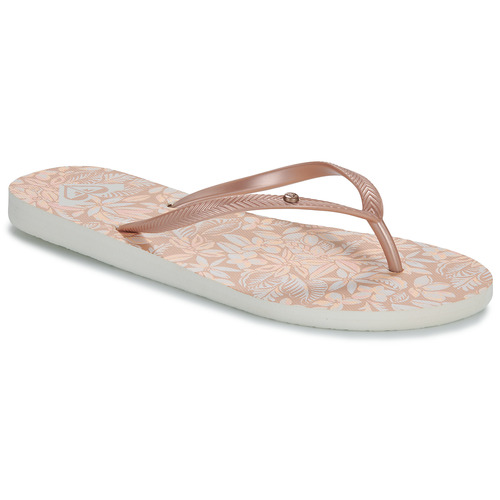 Chaussures Femme Tongs Roxy BERMUDA PRINT Rose