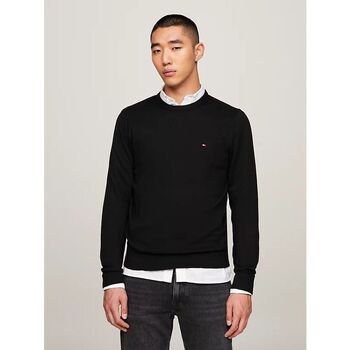 Vêtements Homme Pulls Tommy Hilfiger MW0MW28046 PIMA ORG CTN CASHMER-BDS BLACK Noir